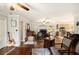 Inviting living room with hardwood floors, fireplace, and a comfortable seating arrangement perfect for relaxing at 4715 Howard Dr, Powder Springs, GA 30127