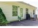 The backyard patio, outdoor grill, and air conditioner at 1640 Donovans Nw Rdg, Kennesaw, GA 30152