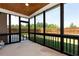 Spacious screened porch with views of the private backyard, perfect for entertaining at 4171 Towncastle Ln, Buford, GA 30518