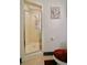This bathroom features an enclosed shower, tile flooring, and unique modern artwork at 1195 Milton Se Ter # 1109, Atlanta, GA 30315