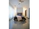 Modern bedroom featuring polished concrete floors, ceiling fan, and neutral wall paint at 1195 Milton Se Ter # 1109, Atlanta, GA 30315