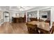 Finished basement featuring wood floors and a dining area at 4223 N Mountain Ne Rd, Marietta, GA 30066