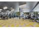 Bright gym with modern exercise equipment and mirrors at 775 Juniper St # 212, Atlanta, GA 30308