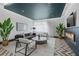 Inviting lounge area with a comfortable seating, a fireplace, modern decor, and ample natural light for relaxation at 775 Juniper St # 212, Atlanta, GA 30308
