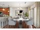 Elegant dining room features a marble table, stylish chairs, and access to the outdoor area at 1199 Lavista Ne Rd, Atlanta, GA 30324
