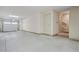 Open garage interior with stairs and ample storage space at 1199 Lavista Ne Rd, Atlanta, GA 30324