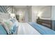 Inviting bedroom highlights a serene color scheme, a stylish dresser, and a comfortable bed at 1818 Butterfly Way, Marietta, GA 30066