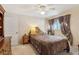 Bedroom with carpet and window with decorative curtains at 3299 Pete Shaw Rd, Marietta, GA 30066