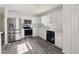 Bright kitchen with stainless steel appliances, white cabinets, and modern countertops at 3645 Ten Oaks Cir, Powder Springs, GA 30127