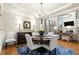 Open concept dining room featuring a decorative rug, dining table, and decor at 4905 Village Green Dr, Roswell, GA 30075