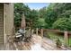 Spacious deck with stylish outdoor furniture set perfect for relaxing and enjoying the serene view at 161 Highgrove Dr, Suwanee, GA 30024