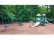 Fun playground with swings, slides, and a picnic table for Gathering gatherings and outdoor activities at 161 Highgrove Dr, Suwanee, GA 30024