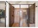 Walk-in shower with bronze hardware and bench at 161 Highgrove Dr, Suwanee, GA 30024