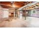 Unfinished basement area with open ceiling, concrete floor, and exposed ductwork at 3006 Alberta Dr, Marietta, GA 30062