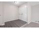 Entryway featuring gray wood-look flooring and a double-door closet at 3006 Alberta Dr, Marietta, GA 30062