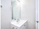 Bright bathroom featuring a white sink and vanity with modern faucet and hardware at 4041 Ash Tree St, Snellville, GA 30039
