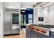 Spacious kitchen featuring stainless steel appliances and a large center island at 265 Tara Trl, Atlanta, GA 30327
