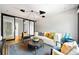 Comfortable living room showcasing modern lighting and a chic, patterned rug at 265 Tara Trl, Atlanta, GA 30327