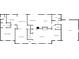 Layout of the first floor showcases the living spaces, kitchen, and primary bedroom at 3544 Chestatee Dr, Marietta, GA 30062