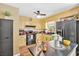 Charming kitchen featuring painted cabinets, black appliances, and a stylish island at 3544 Chestatee Dr, Marietta, GA 30062