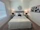 Neutral bedroom with carpet flooring and decorative touches at 502 Healy Dr # 76, Cumming, GA 30040