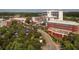 Aerial view of the hospital and medical center, emphasizing its proximity and the expansive parking at 502 Healy Dr # 76, Cumming, GA 30040