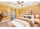 Cozy main bedroom with neutral tones and large bed that creates a relaxing and inviting atmosphere at 275 Blue Pointe Ct, Suwanee, GA 30024