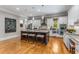 Modern kitchen with a large island, stainless appliances, and ample storage space at 504 S Westminster Ne Way, Atlanta, GA 30307