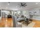 Spacious living area open to kitchen features hardwood floors and neutral decor at 504 S Westminster Ne Way, Atlanta, GA 30307
