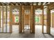 Framed basement featuring window views, highlighting the potential for finished rooms at 1610 Niskey Lake Rd, Atlanta, GA 30331