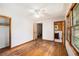 Bedroom with wood floors and access to a bathroom at 2595 Woodhill Cir, Atlanta, GA 30344