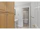 Traditional bathroom with a pedestal sink, tiled floors and a tub and shower combination at 850 Piedmont Ne Ave # 3304, Atlanta, GA 30308