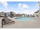 Exterior pool with lounge seating, umbrellas, and tables for residents and guests at 850 Piedmont Ne Ave # 3304, Atlanta, GA 30308