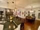 Spacious kitchen featuring a bar counter, hardwood floors, and stainless steel appliances at 388 Golf Crest Dr, Acworth, GA 30101