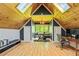 Finished attic room with vaulted wood ceilings and multiple skylights at 891 Paoli Se Ave, Atlanta, GA 30316