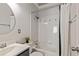 Bright bathroom with a white sink, toilet, and shower/bath combo at 891 Paoli Se Ave, Atlanta, GA 30316
