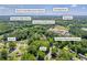Aerial view showcasing the proximity to Rocky Creek, Hampton Middle, & Hampton High School at 15 Porter Cir, Hampton, GA 30228