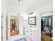 Bathroom with double vanity, walk in closet and access to other areas of the home at 8250 Saint Marlo Fairway Dr, Duluth, GA 30097