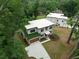 Aerial view of modern home with garage, rooftop green space, and contemporary design at 1604 Niskey Lake Rd, Atlanta, GA 30331
