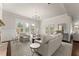 Bright living room with neutral colors, hardwood floors, fireplace and windows overlooking the yard at 3317 Sweetleaf Ln, Buford, GA 30519