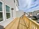Outdoor deck with wood floors and a neighborhood view, perfect for relaxing outdoors at 741 Cordele Ln, Sugar Hill, GA 30518