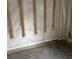 Close up of a framed wall inside of an unfinished basement space at 2039 Harwinor Se Rd, Smyrna, GA 30082