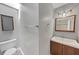 Bathroom with vanity, mirror, toilet, and modern fixtures at 2755 Whitehurst Ne Dr, Marietta, GA 30062
