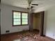 Bedroom view showing a window, closet, and ceiling damage at 2831 Bettis Ct, Marietta, GA 30066