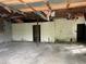 Large garage space with damaged ceiling at 2831 Bettis Ct, Marietta, GA 30066