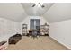 Spacious bedroom boasts vaulted ceilings and neutral carpeting, ready for your personal touch at 2780 Matlin Way, Buford, GA 30519