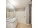 Bathroom with a tub/shower combo and single vanity at 6073 Camden Forrest Dr, Riverdale, GA 30296