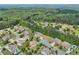 Expansive overhead view of a suburban community with tree-lined streets and attractive residences at 776 Amos Ln, Kennesaw, GA 30152