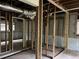 Unfinished basement with partial framing ready for customization at 7235 Thornhill Ne Ln, Atlanta, GA 30328
