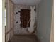 Bedroom interior with exposed wall, revealing the framework for potential customization and creative design at 7235 Thornhill Ne Ln, Atlanta, GA 30328